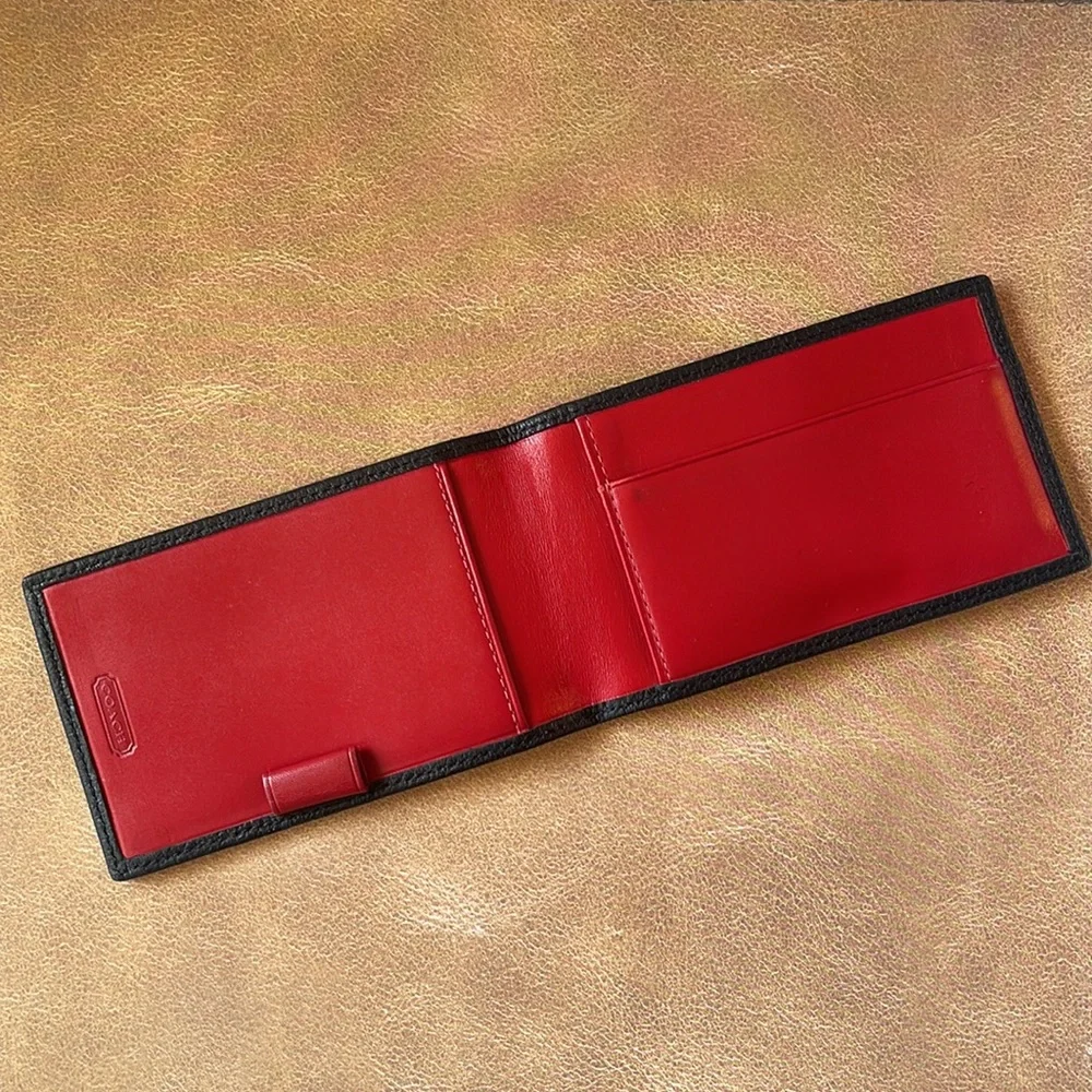 Coach Pebbled Leather Wallet